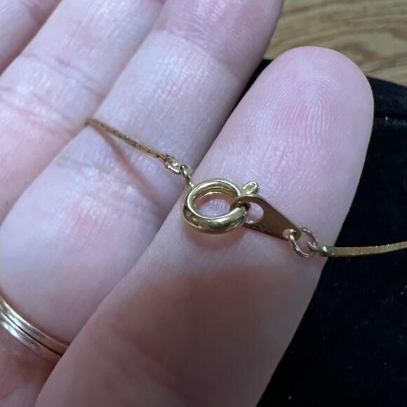 Vintage White Rice Pearl & Faux Ruby Beads Gold Tone Choker Chain Jewelry 18" - Picture 5 of 7